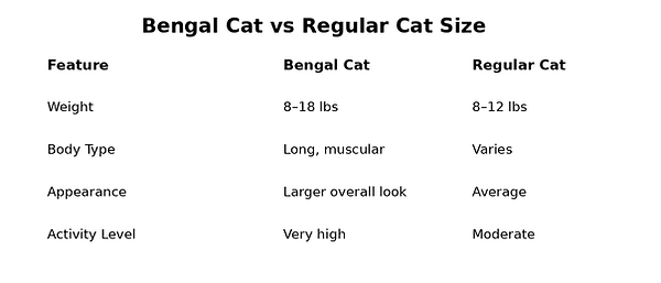 BENGAL CAT SIZE | Belle Ami Bengals